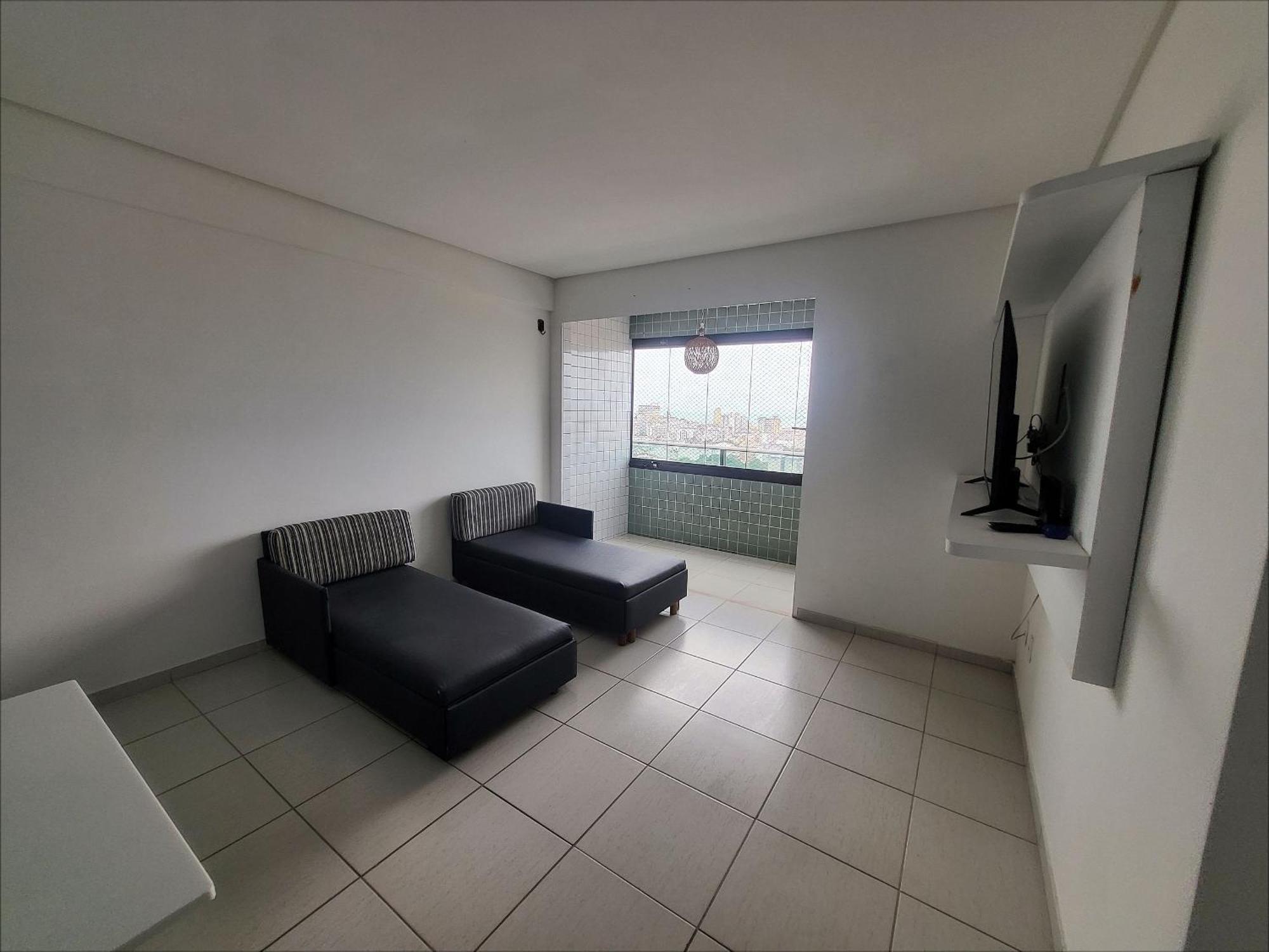 Confortavel Com 2 Quartos, Sendo Um Suite, Varanda, Ampla Sala, Cozinha Area De Servico E Banheiro Social Apartment *